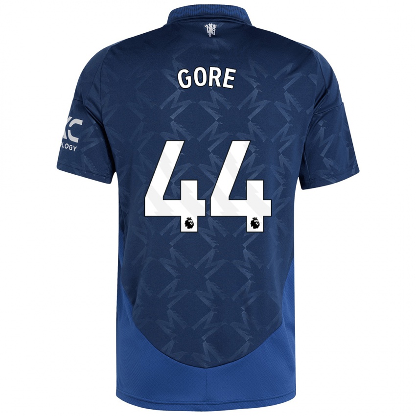 Gyermek Daniel Gore #44 Indigó Idegenbeli Jersey 2024/25 Mez Póló Ing