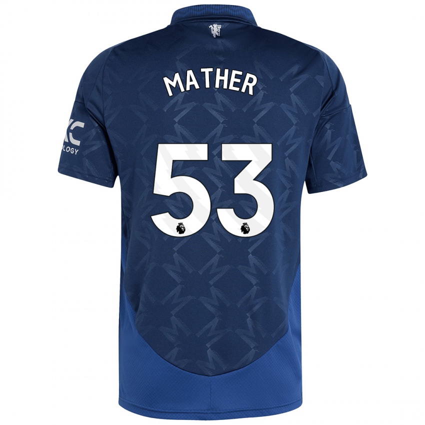 Gyermek Sam Mather #53 Indigó Idegenbeli Jersey 2024/25 Mez Póló Ing