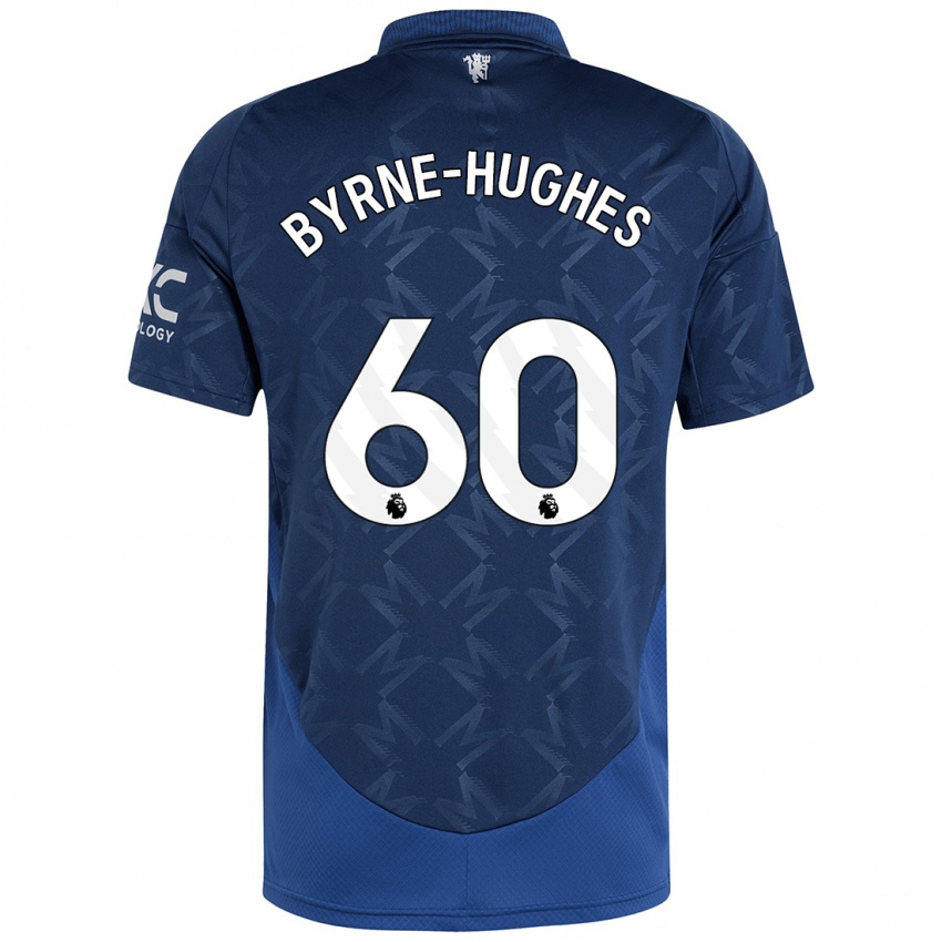 Gyermek Cameron Byrne-Hughes #60 Indigó Idegenbeli Jersey 2024/25 Mez Póló Ing