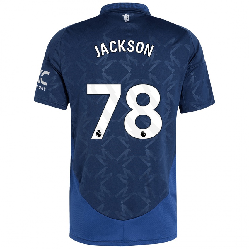 Gyermek Louis Jackson #78 Indigó Idegenbeli Jersey 2024/25 Mez Póló Ing