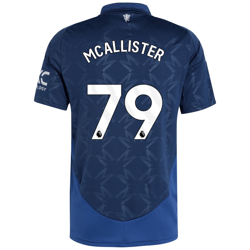 Gyermek Finley Mcallister #79 Indigó Idegenbeli Jersey 2024/25 Mez Póló Ing