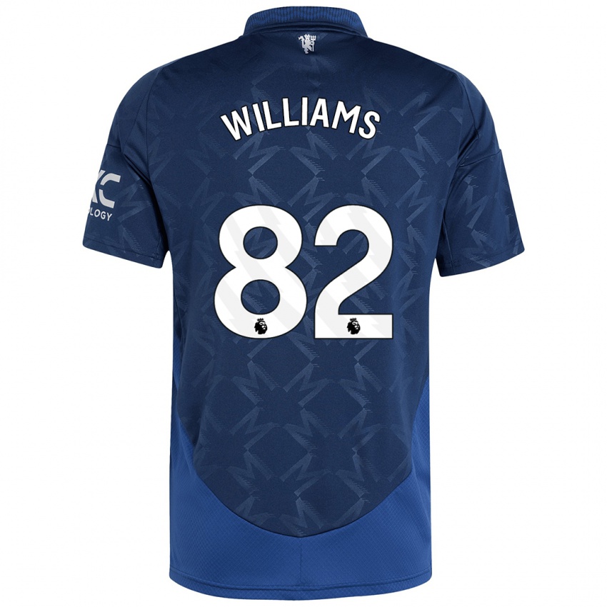 Gyermek Ethan Williams #82 Indigó Idegenbeli Jersey 2024/25 Mez Póló Ing