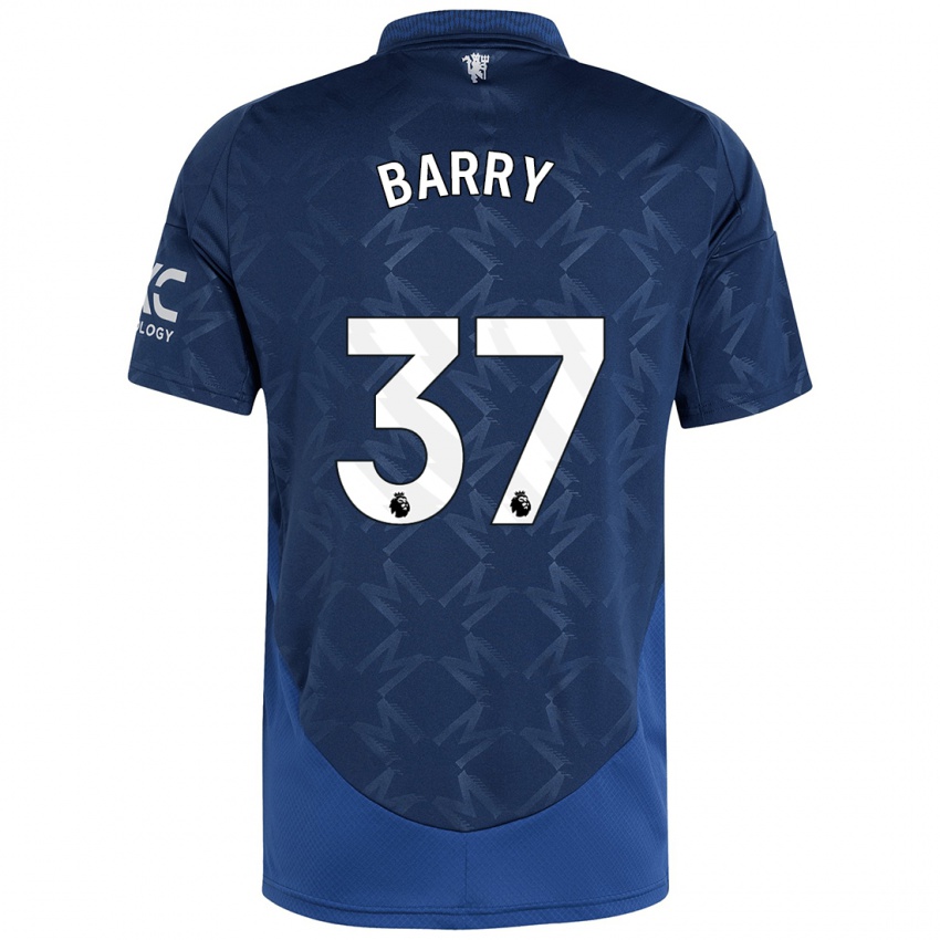 Gyermek Keira Barry #37 Indigó Idegenbeli Jersey 2024/25 Mez Póló Ing