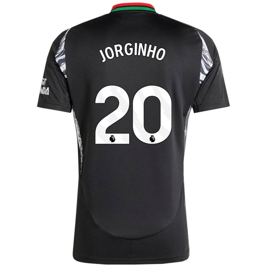 Gyermek Jorginho #20 Fekete Idegenbeli Jersey 2024/25 Mez Póló Ing