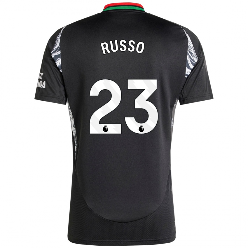 Gyermek Alessia Russo #23 Fekete Idegenbeli Jersey 2024/25 Mez Póló Ing