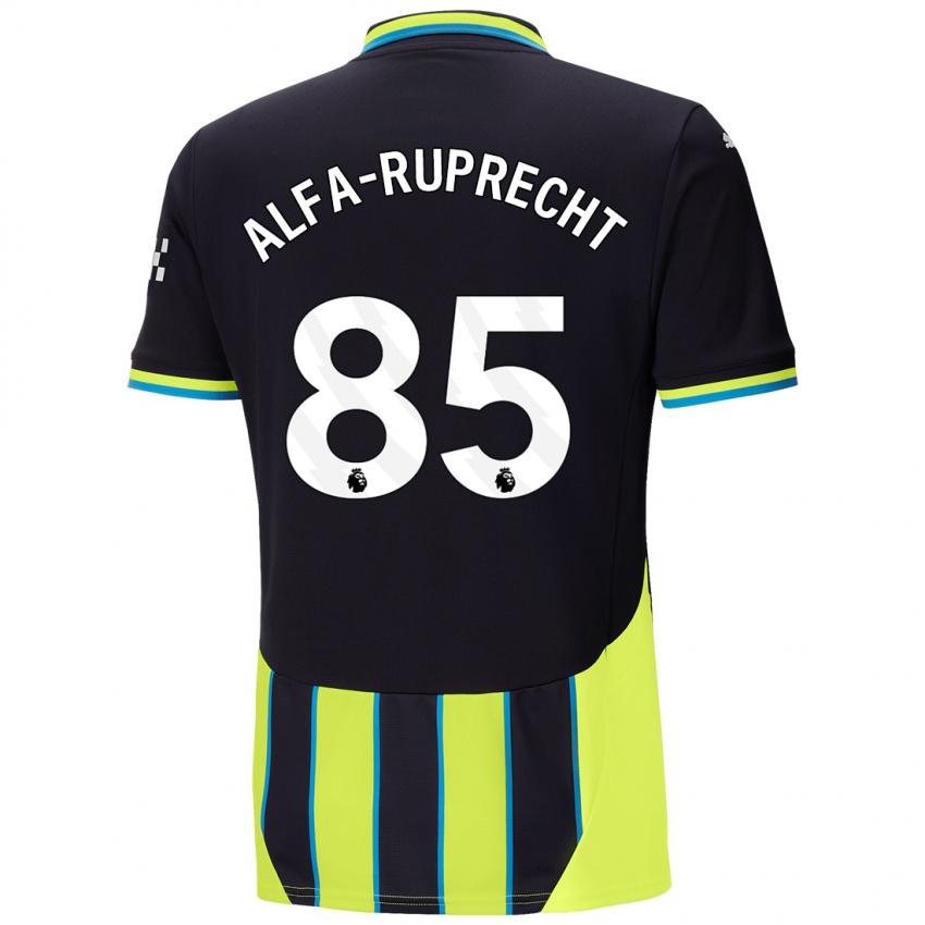 Gyermek Farid Alfa-Ruprecht #85 Kék Sárga Idegenbeli Jersey 2024/25 Mez Póló Ing