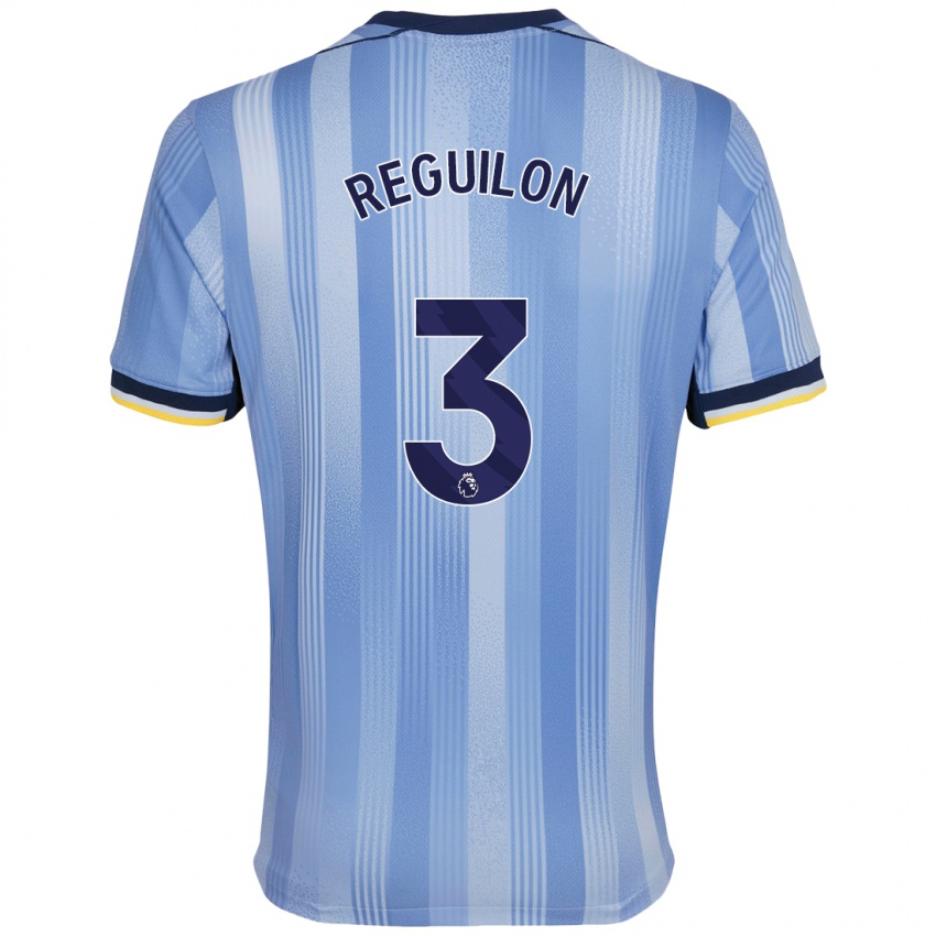 Gyermek Sergio Reguilon #3 Világoskék Idegenbeli Jersey 2024/25 Mez Póló Ing