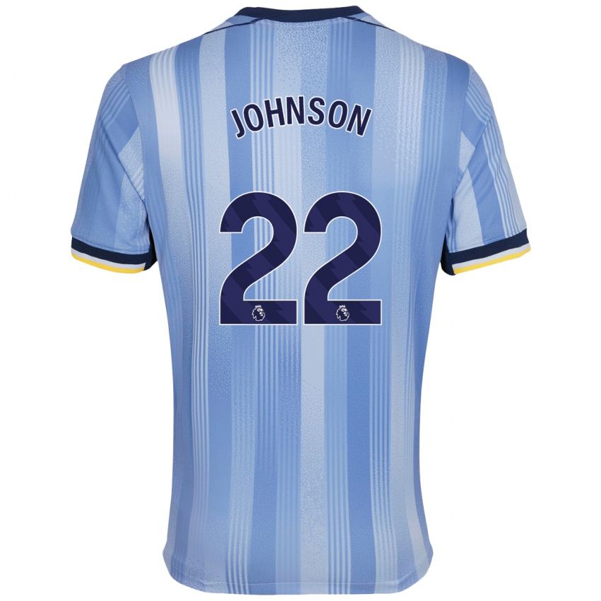 Gyermek Brennan Johnson #22 Világoskék Idegenbeli Jersey 2024/25 Mez Póló Ing