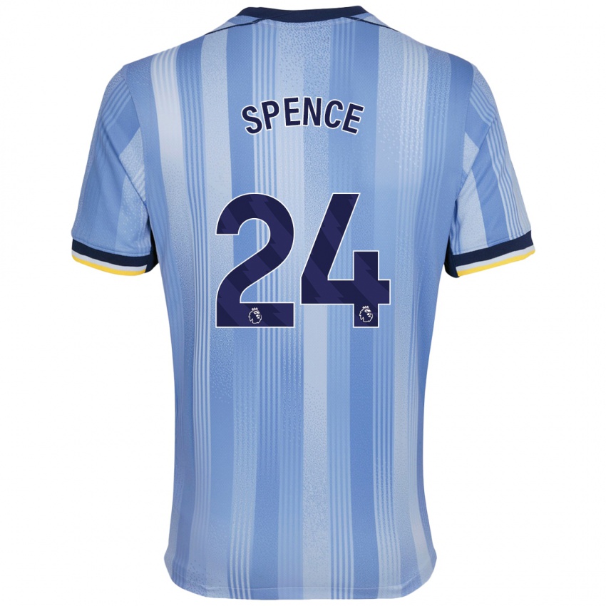 Gyermek Djed Spence #24 Világoskék Idegenbeli Jersey 2024/25 Mez Póló Ing