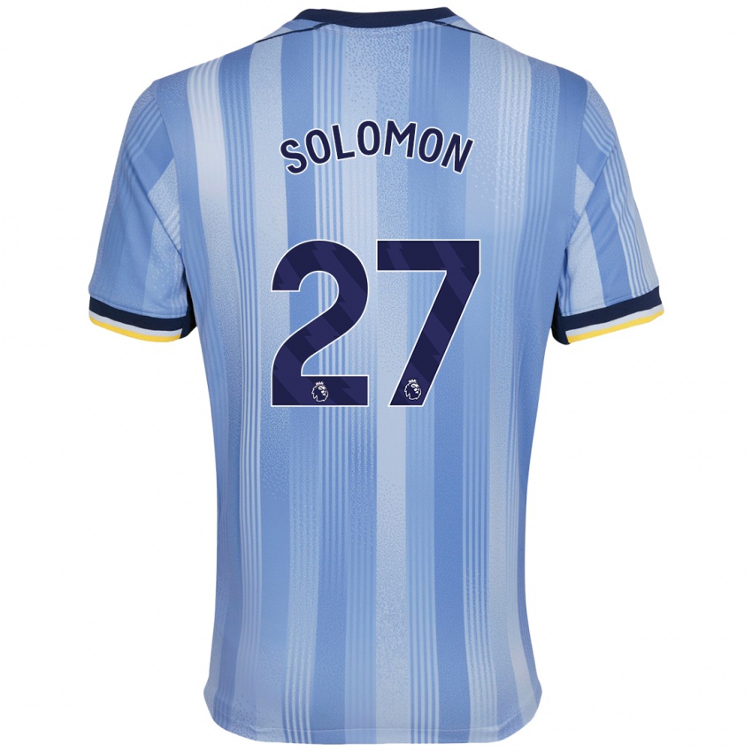 Gyermek Manor Solomon #27 Világoskék Idegenbeli Jersey 2024/25 Mez Póló Ing