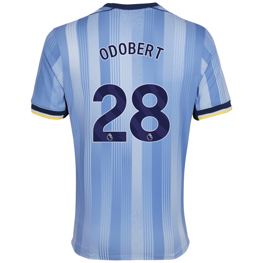 Gyermek Wilson Odobert #28 Világoskék Idegenbeli Jersey 2024/25 Mez Póló Ing