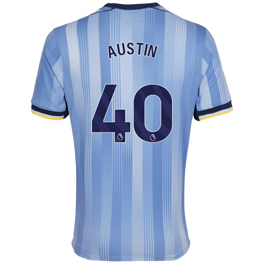 Gyermek Brandon Austin #40 Világoskék Idegenbeli Jersey 2024/25 Mez Póló Ing