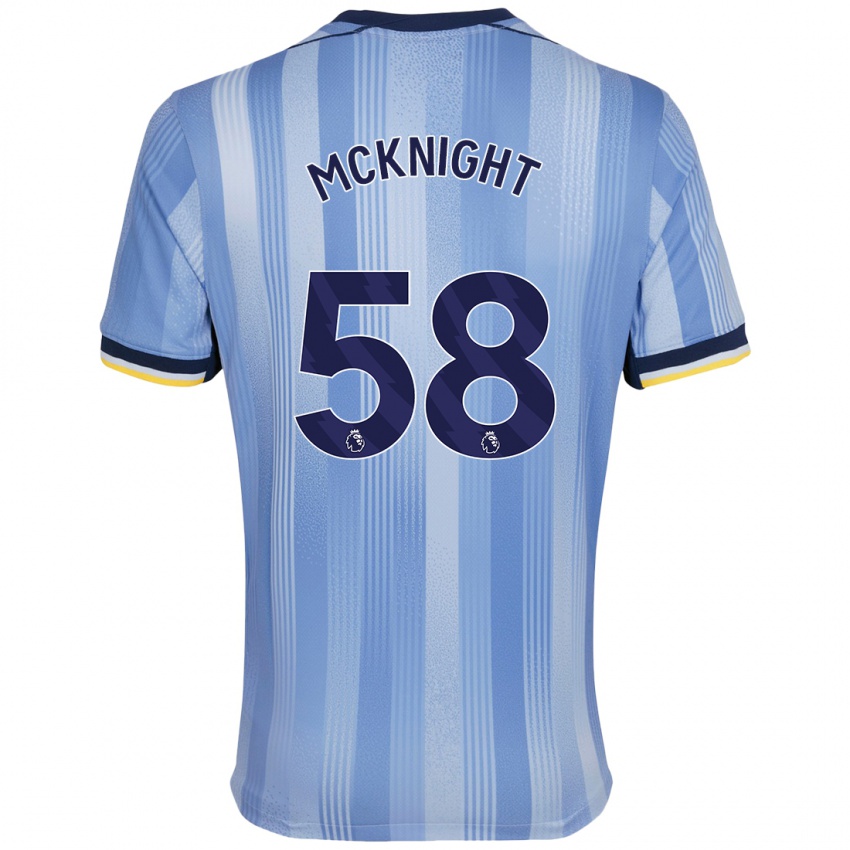 Gyermek Maxwell Mcknight #58 Világoskék Idegenbeli Jersey 2024/25 Mez Póló Ing