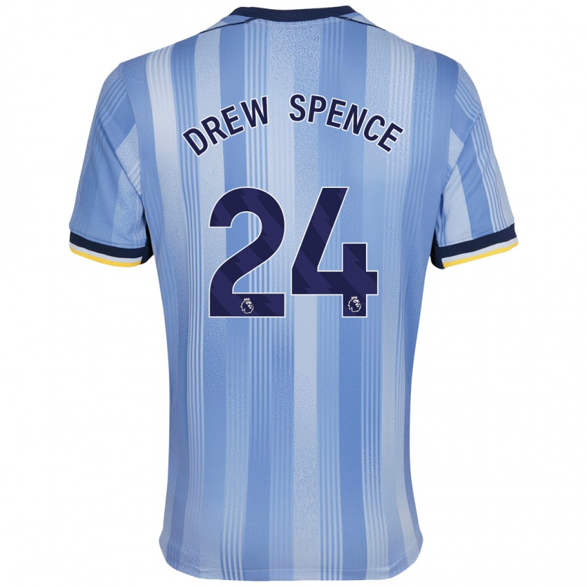 Gyermek Drew Spence #24 Világoskék Idegenbeli Jersey 2024/25 Mez Póló Ing