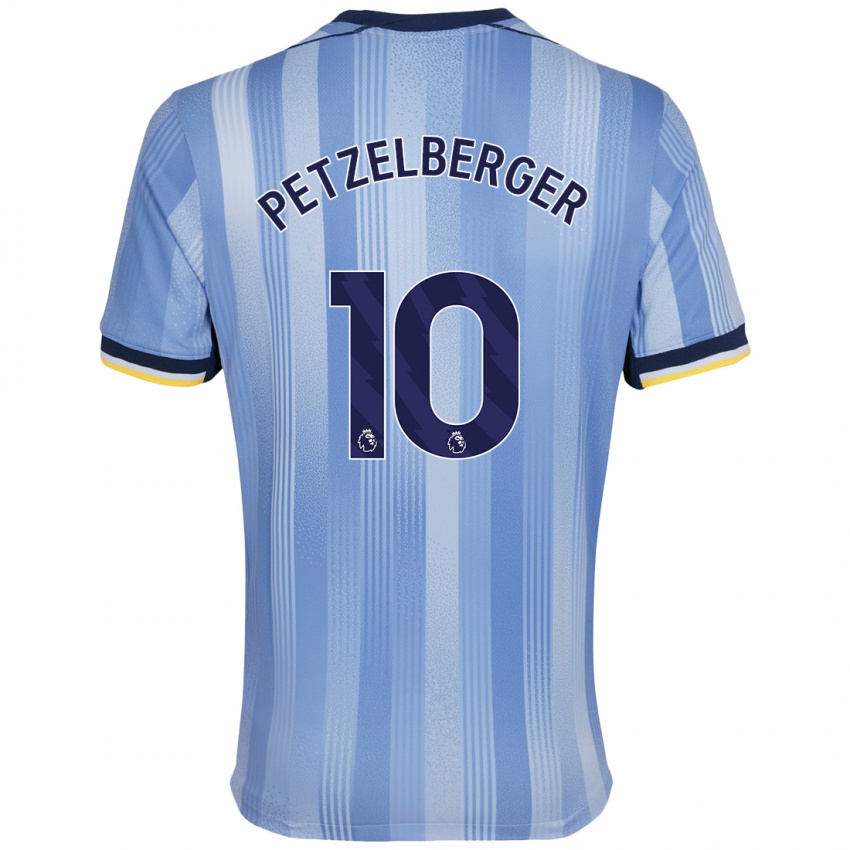 Gyermek Ramona Petzelberger #10 Világoskék Idegenbeli Jersey 2024/25 Mez Póló Ing