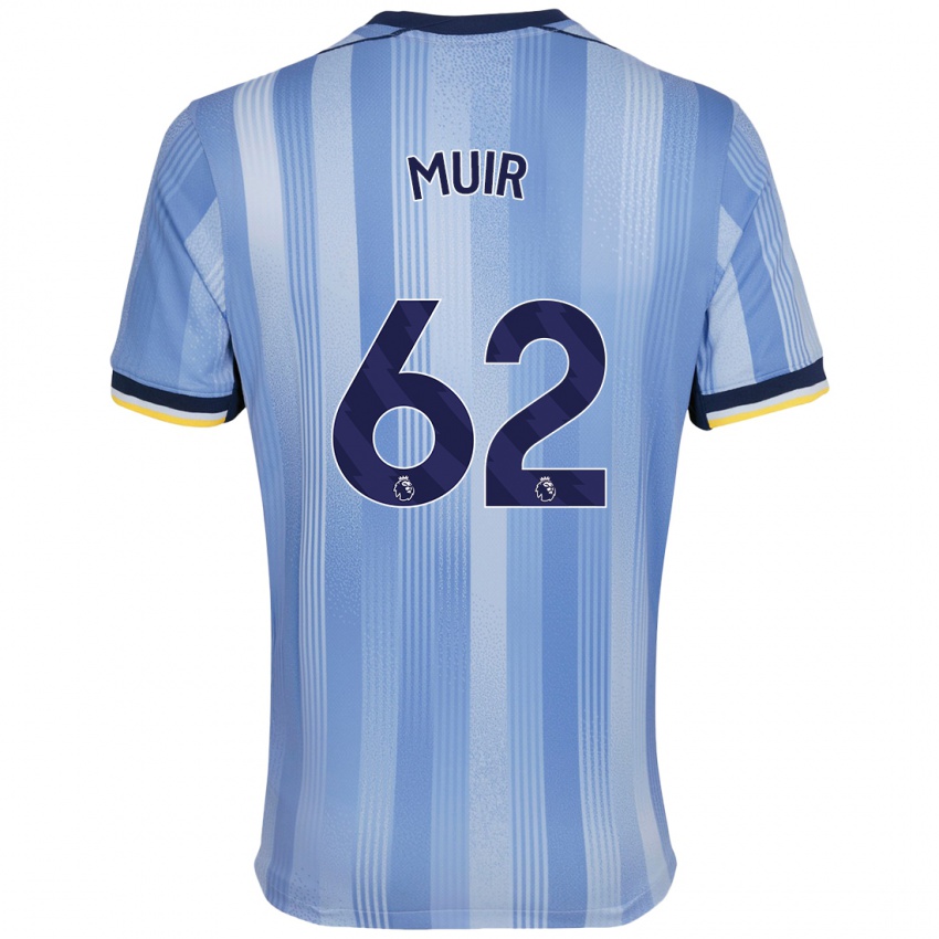 Gyermek Marqes Muir #62 Világoskék Idegenbeli Jersey 2024/25 Mez Póló Ing