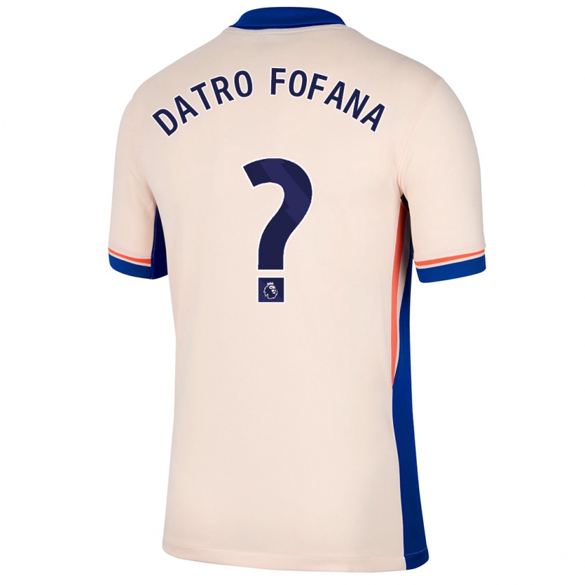 Gyermek David Datro Fofana #0 Világos Bézs Idegenbeli Jersey 2024/25 Mez Póló Ing