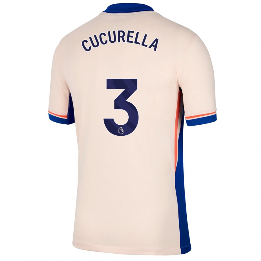 Gyermek Marc Cucurella #3 Világos Bézs Idegenbeli Jersey 2024/25 Mez Póló Ing