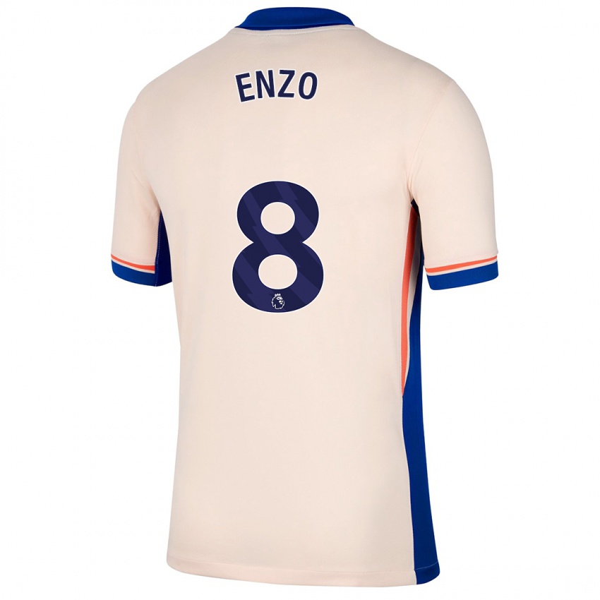 Gyermek Enzo Fernández #8 Világos Bézs Idegenbeli Jersey 2024/25 Mez Póló Ing