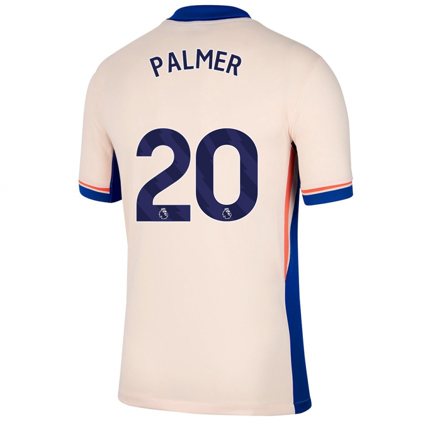 Gyermek Cole Palmer #20 Világos Bézs Idegenbeli Jersey 2024/25 Mez Póló Ing