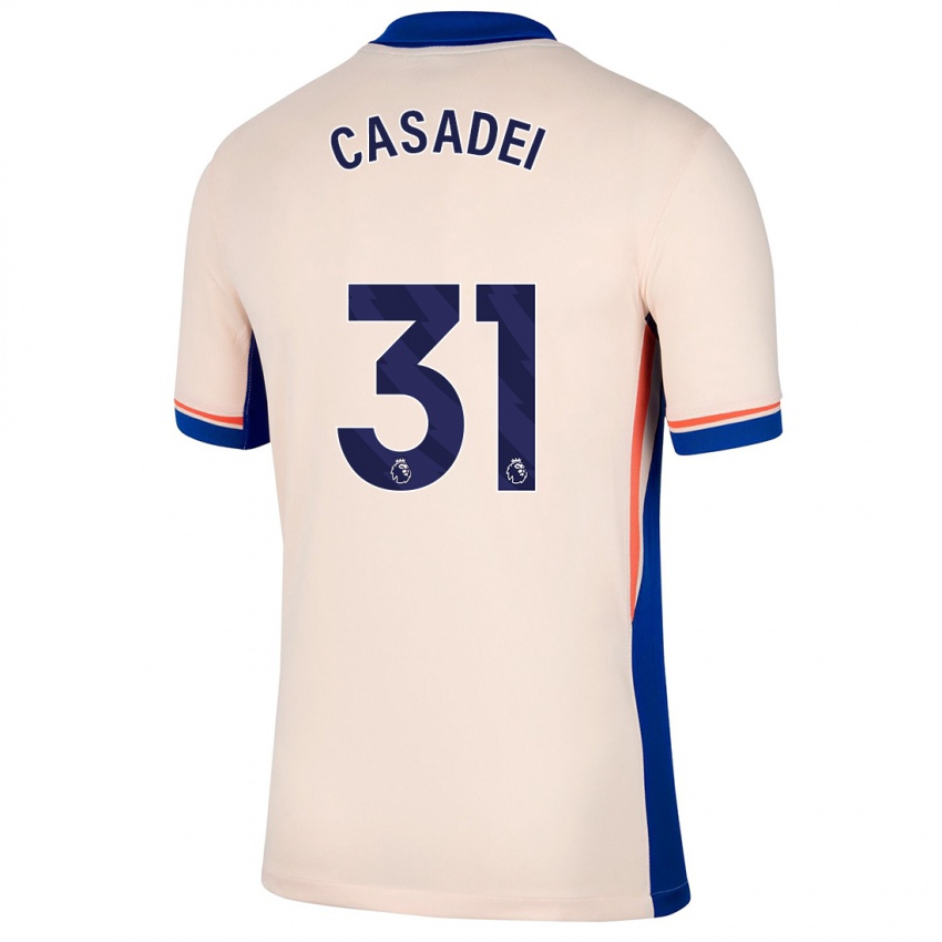 Gyermek Cesare Casadei #31 Világos Bézs Idegenbeli Jersey 2024/25 Mez Póló Ing