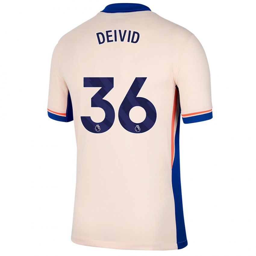 Gyermek Deivid Washington #36 Világos Bézs Idegenbeli Jersey 2024/25 Mez Póló Ing