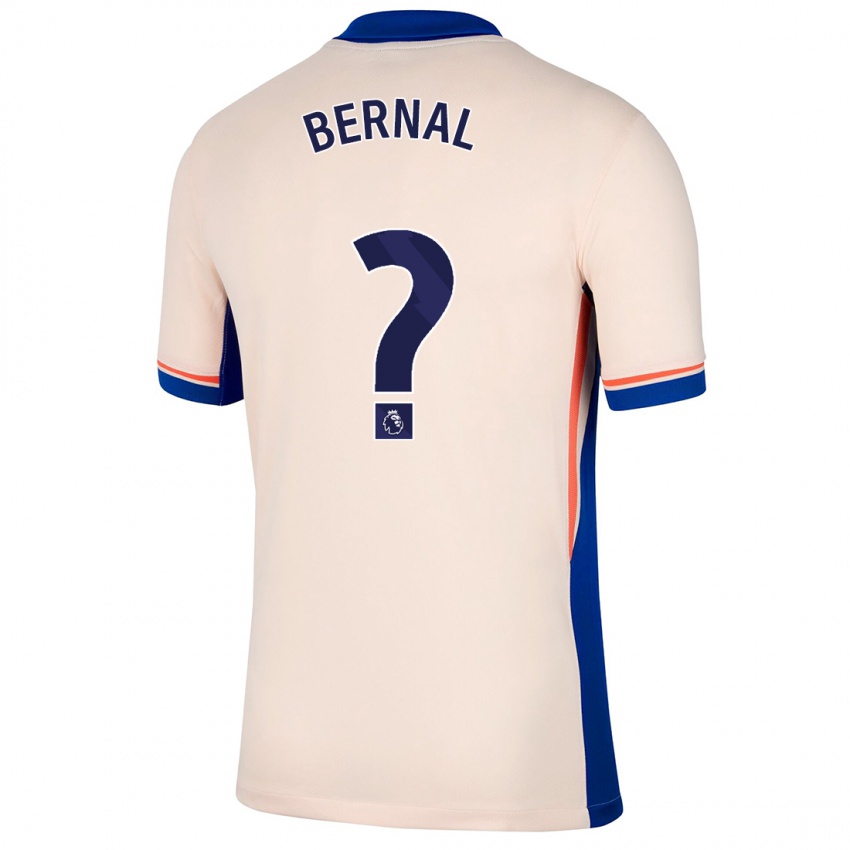 Gyermek Freddy Bernal #0 Világos Bézs Idegenbeli Jersey 2024/25 Mez Póló Ing