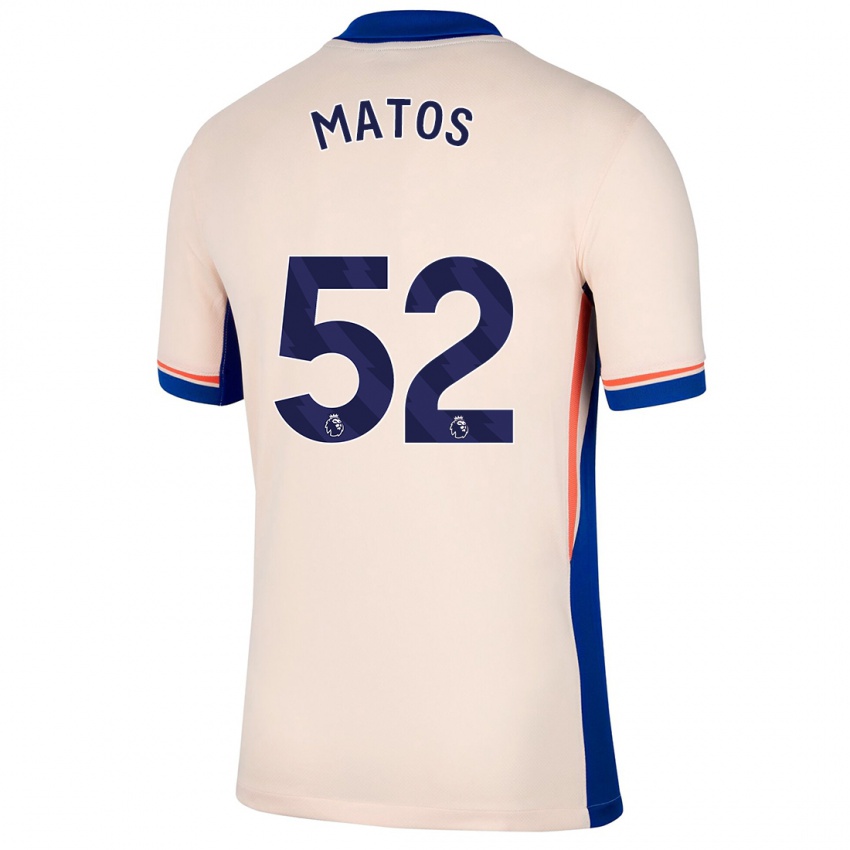 Gyermek Alex Matos #52 Világos Bézs Idegenbeli Jersey 2024/25 Mez Póló Ing