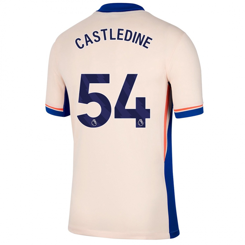 Gyermek Leo Castledine #54 Világos Bézs Idegenbeli Jersey 2024/25 Mez Póló Ing