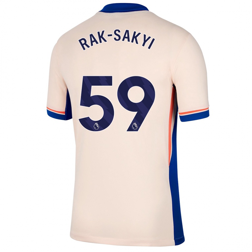 Gyermek Sam Rak-Sakyi #59 Világos Bézs Idegenbeli Jersey 2024/25 Mez Póló Ing