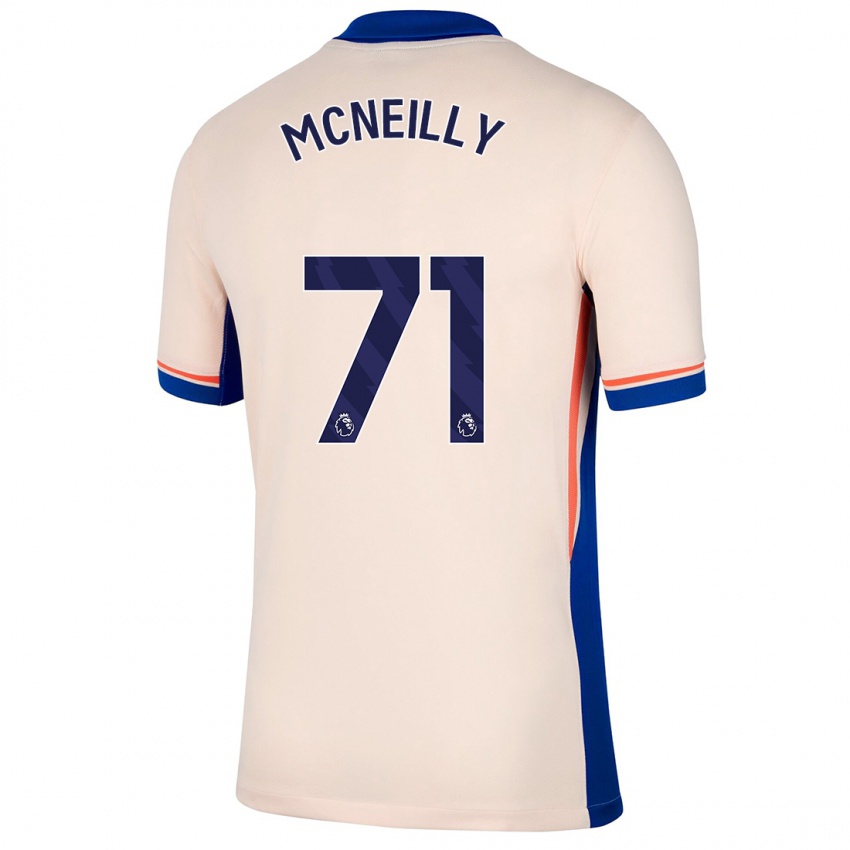 Gyermek Donnell Mcneilly #71 Világos Bézs Idegenbeli Jersey 2024/25 Mez Póló Ing