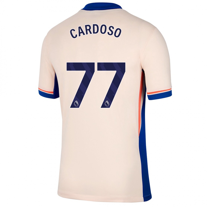 Gyermek Leo Cardoso #77 Világos Bézs Idegenbeli Jersey 2024/25 Mez Póló Ing