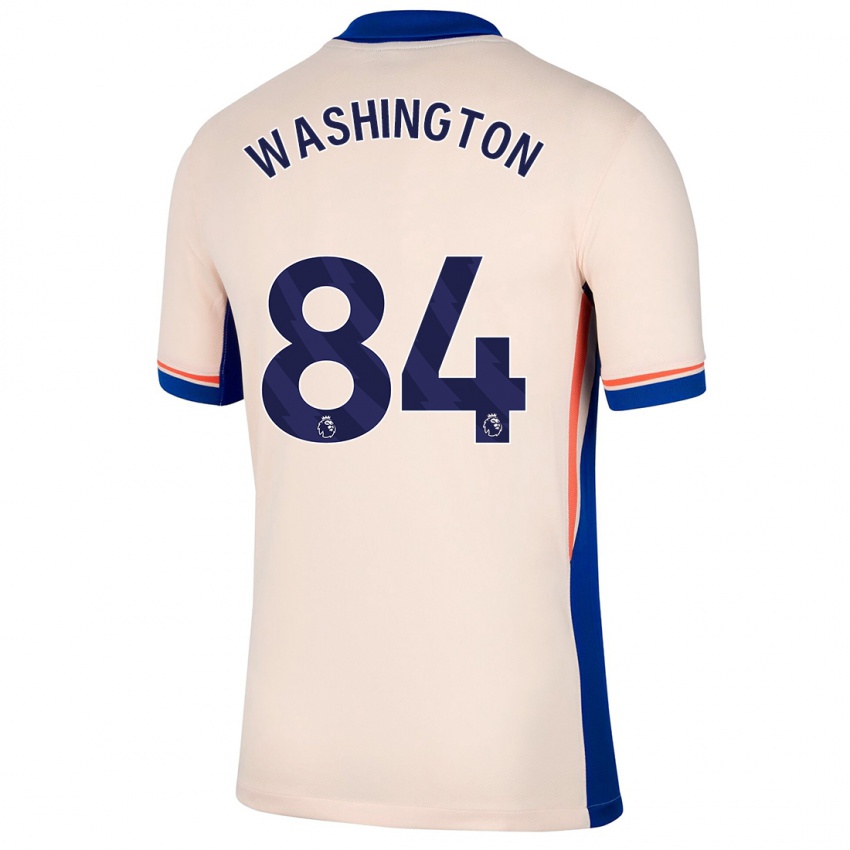 Gyermek Marcell Washington #84 Világos Bézs Idegenbeli Jersey 2024/25 Mez Póló Ing