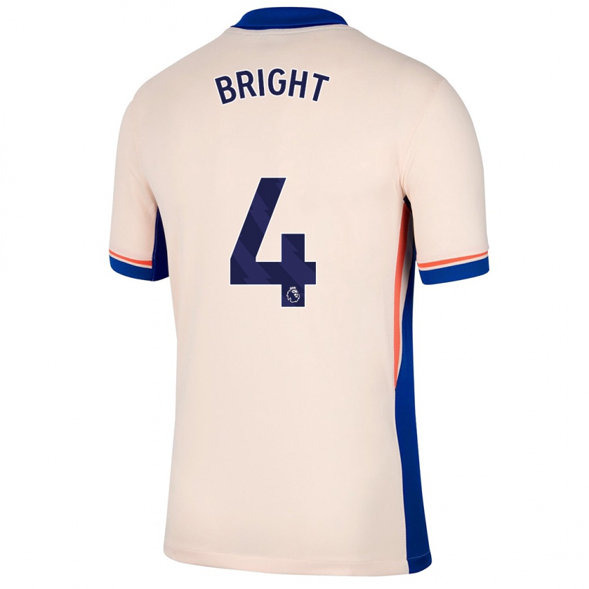 Gyermek Millie Bright #4 Világos Bézs Idegenbeli Jersey 2024/25 Mez Póló Ing