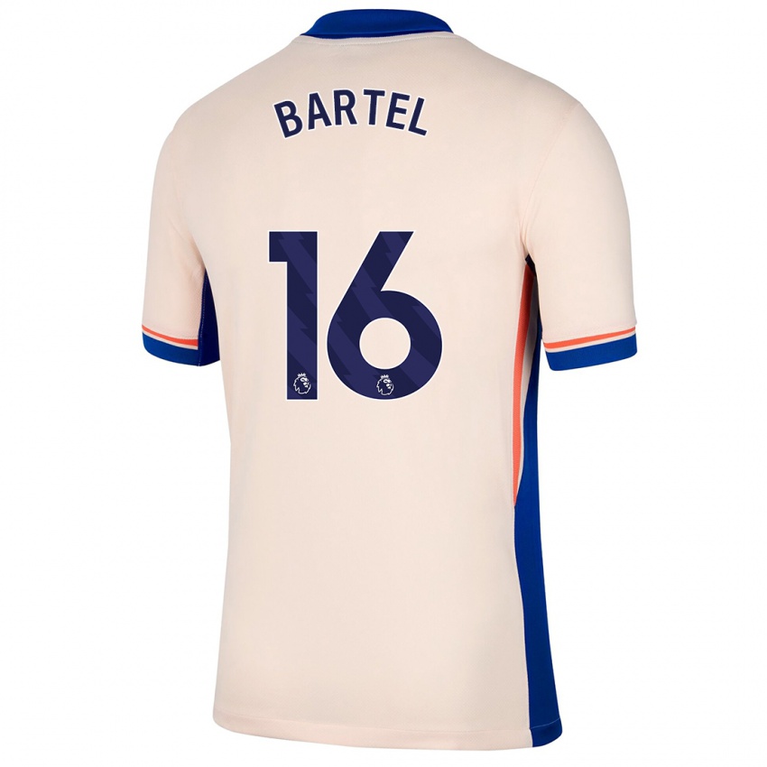 Gyermek Júlia Bartel #16 Világos Bézs Idegenbeli Jersey 2024/25 Mez Póló Ing