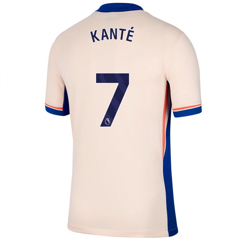 Gyermek N'golo Kante #7 Világos Bézs Idegenbeli Jersey 2024/25 Mez Póló Ing