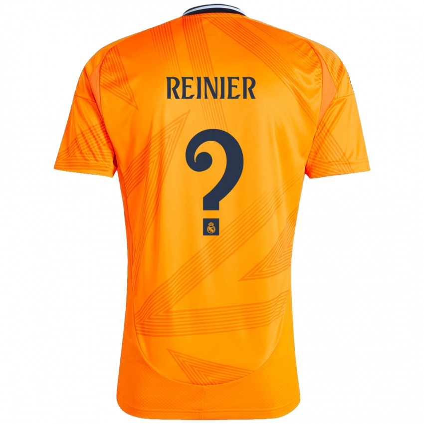 Gyermek Reinier #0 Narancs Idegenbeli Jersey 2024/25 Mez Póló Ing