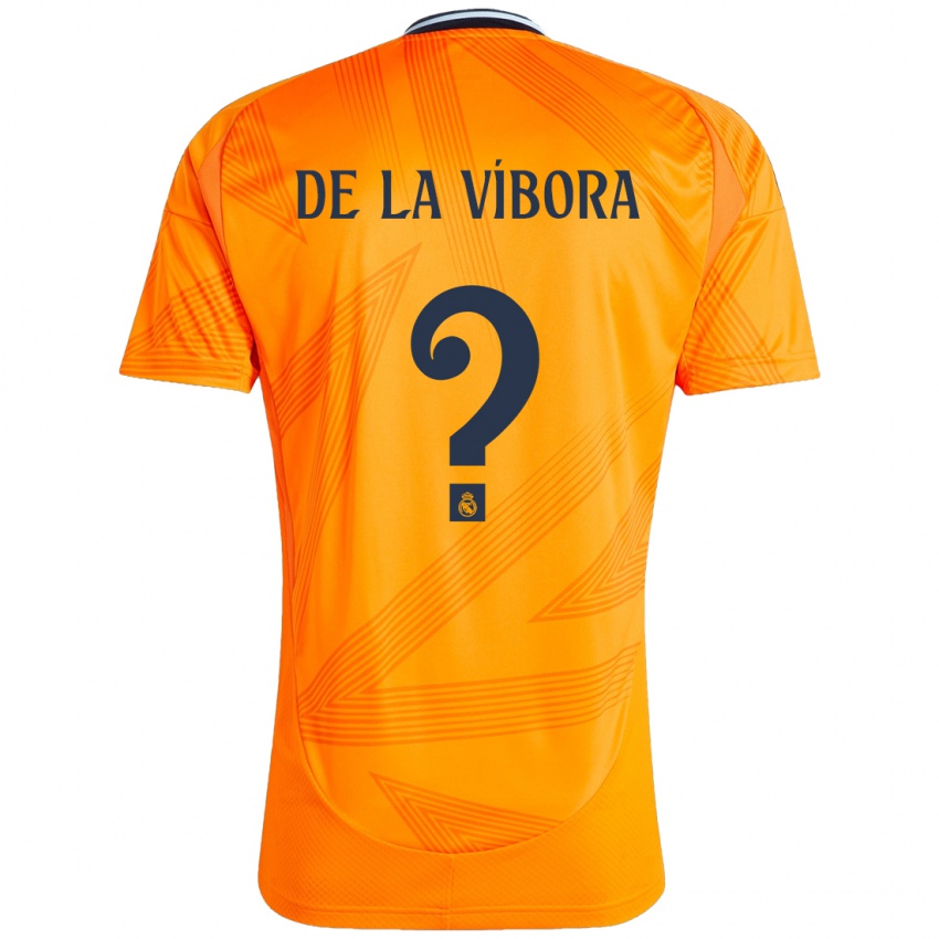 Gyermek David De La Víbora #0 Narancs Idegenbeli Jersey 2024/25 Mez Póló Ing