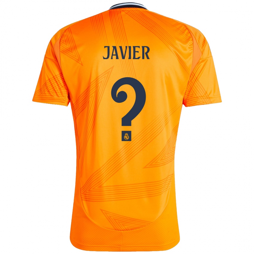 Gyermek Javier Navarro #0 Narancs Idegenbeli Jersey 2024/25 Mez Póló Ing