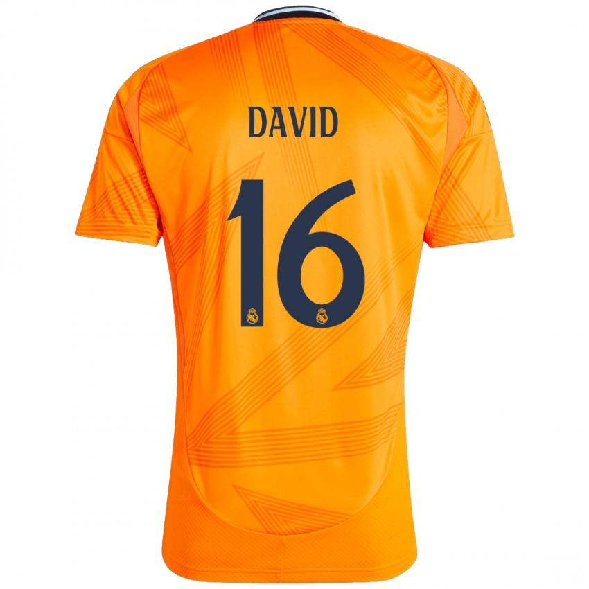 Gyermek Antonio David #16 Narancs Idegenbeli Jersey 2024/25 Mez Póló Ing