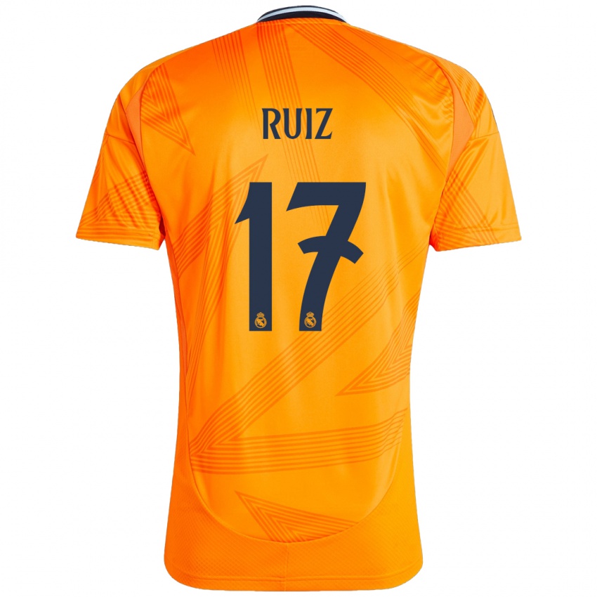 Gyermek David Ruiz #17 Narancs Idegenbeli Jersey 2024/25 Mez Póló Ing