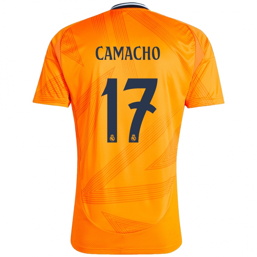 Gyermek Carla Camacho #17 Narancs Idegenbeli Jersey 2024/25 Mez Póló Ing