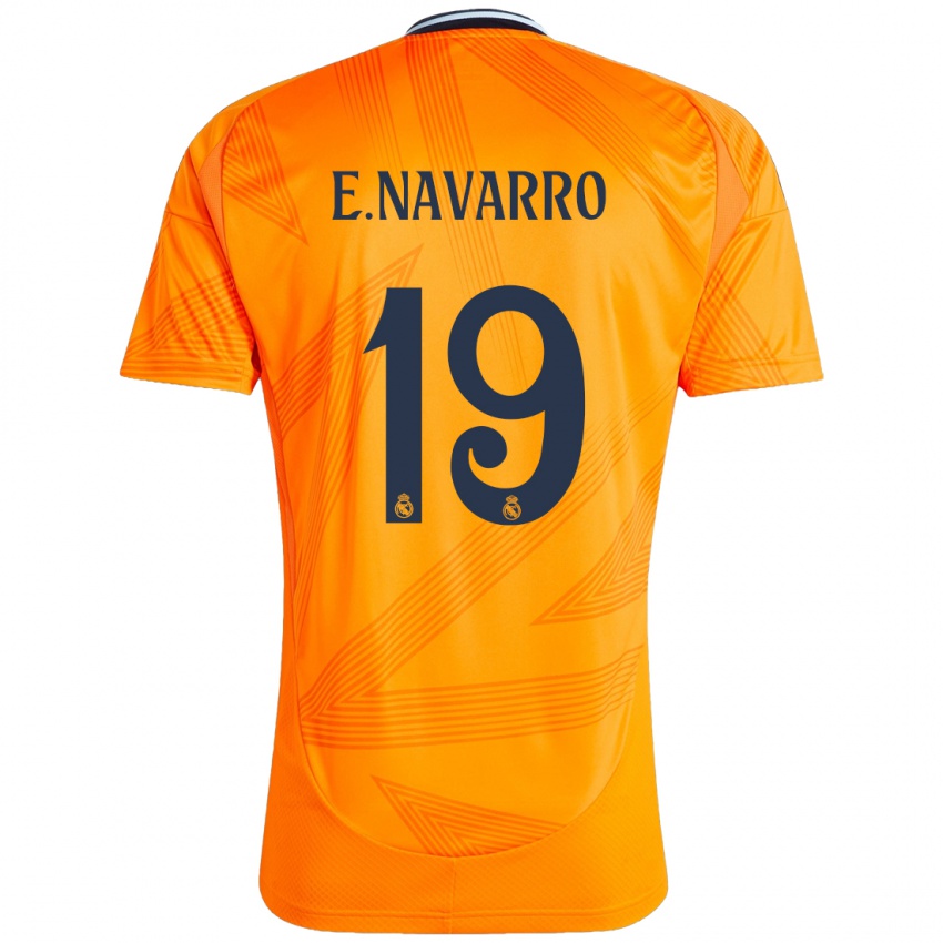 Gyermek Eva Navarro #19 Narancs Idegenbeli Jersey 2024/25 Mez Póló Ing