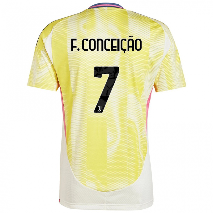 Gyermek Francisco Conceicao #7 Narancs Idegenbeli Jersey 2024/25 Mez Póló Ing