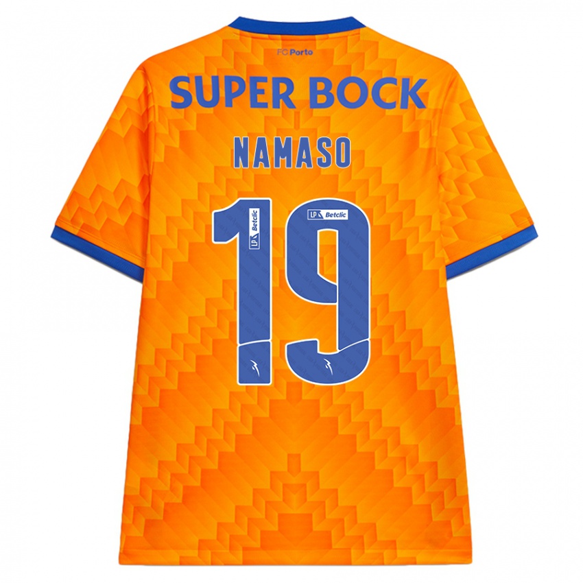 Gyermek Danny Namaso #19 Narancs Idegenbeli Jersey 2024/25 Mez Póló Ing