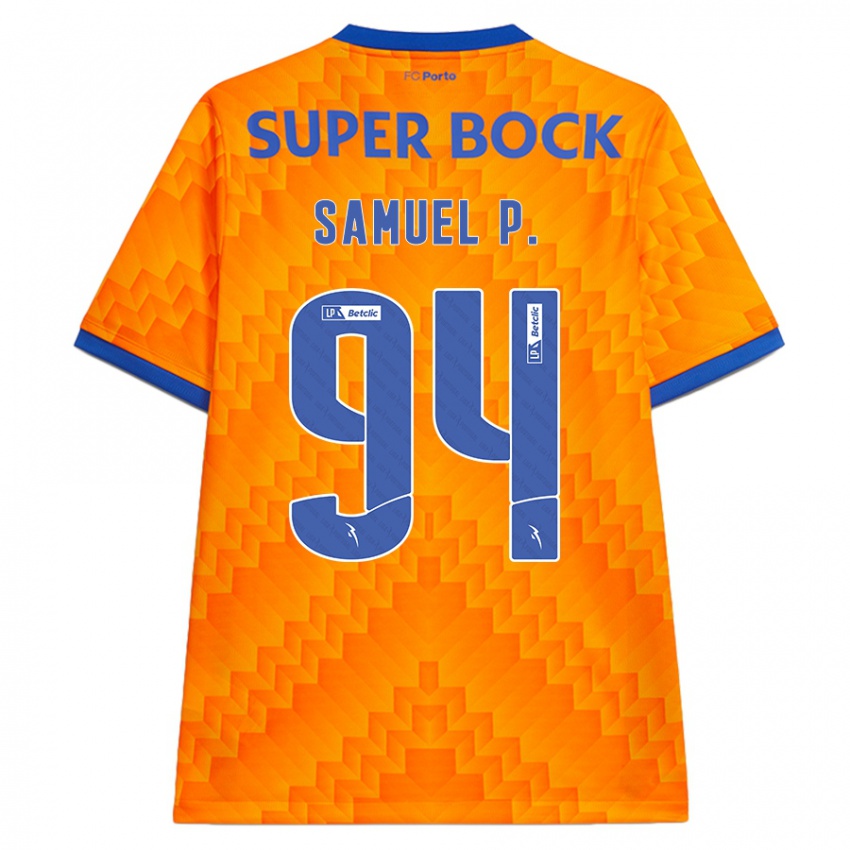 Gyermek Samuel #94 Narancs Idegenbeli Jersey 2024/25 Mez Póló Ing