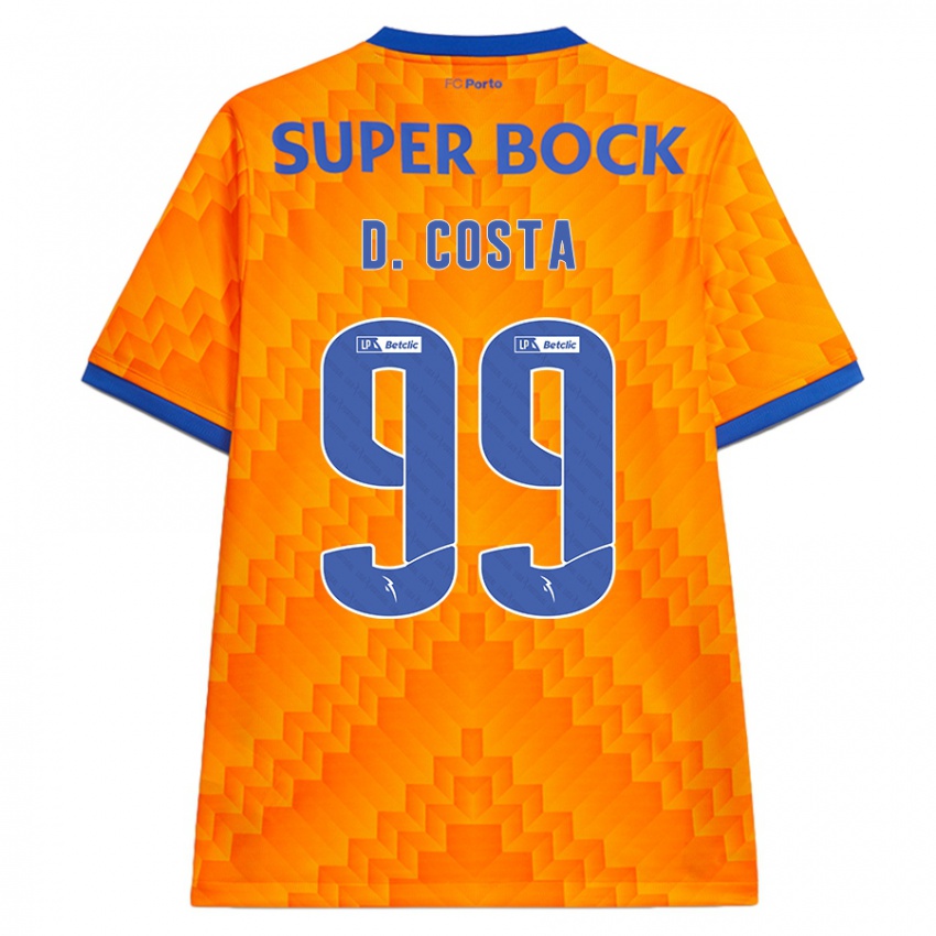 Gyermek Diogo Costa #99 Narancs Idegenbeli Jersey 2024/25 Mez Póló Ing