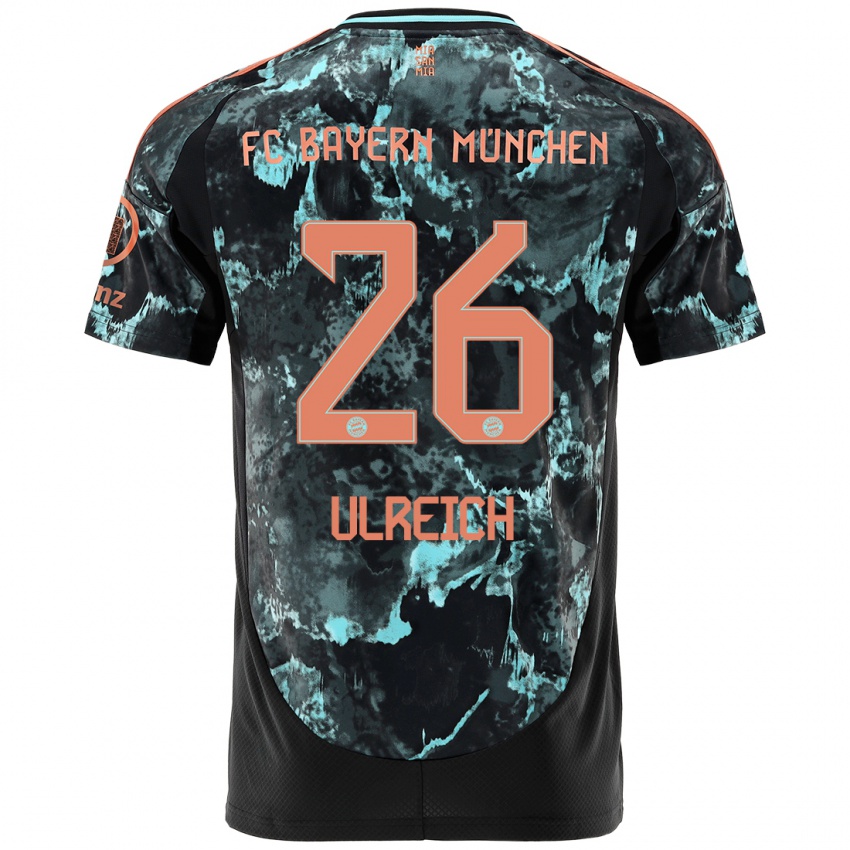 Gyermek Sven Ulreich #26 Fekete Idegenbeli Jersey 2024/25 Mez Póló Ing