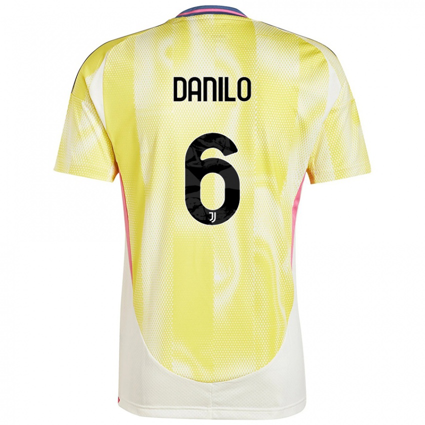 Gyermek Danilo #6 Napsárga Idegenbeli Jersey 2024/25 Mez Póló Ing