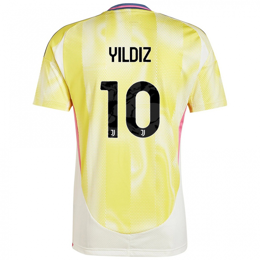 Gyermek Kenan Yildiz #10 Napsárga Idegenbeli Jersey 2024/25 Mez Póló Ing